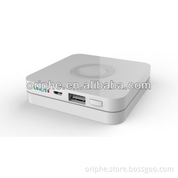 Qi Wireless Charger Charging Transmitter With Power Bank Function + Receiver Coil for Samsung Galaxy S4